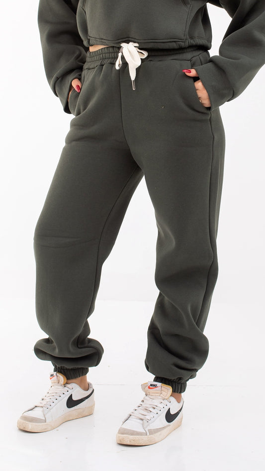 Olive winter Sweatpants