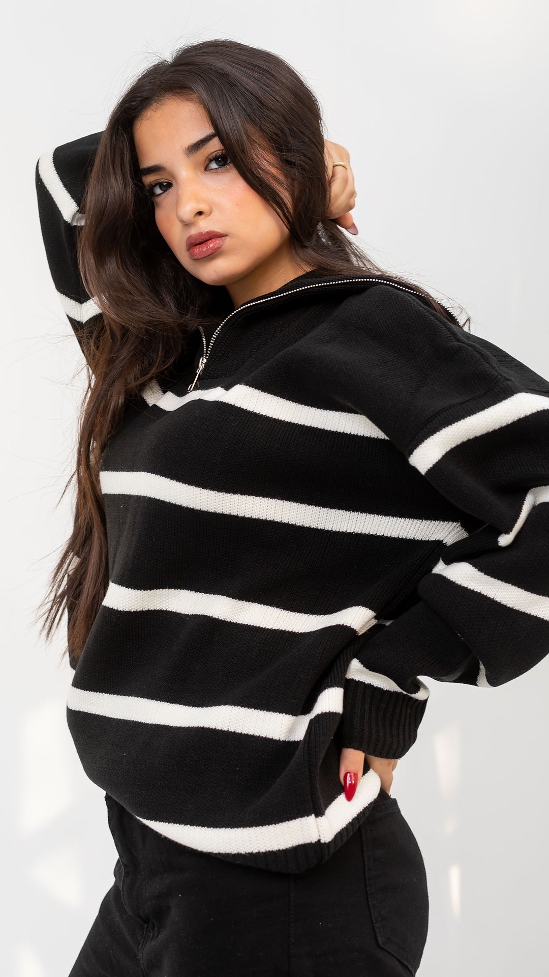 Black x white Pullover