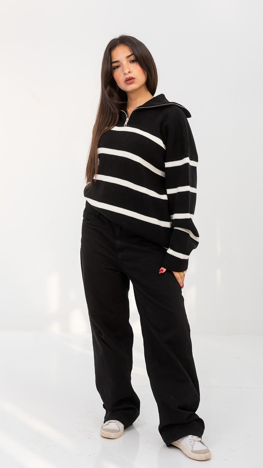 Black x white Pullover