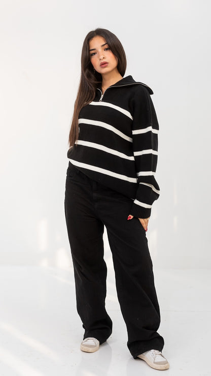 Black x white Pullover