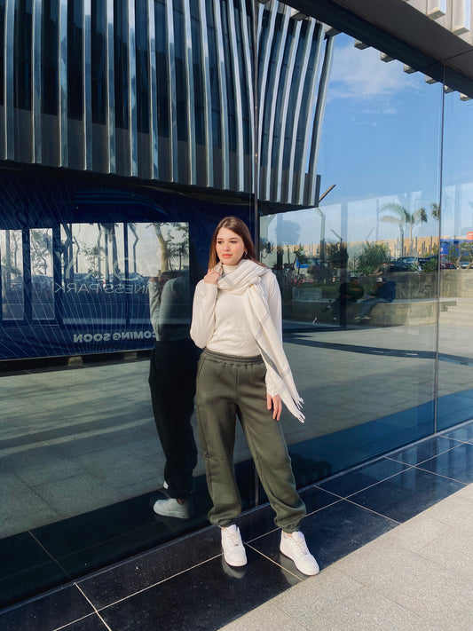 Olive winter Sweatpants