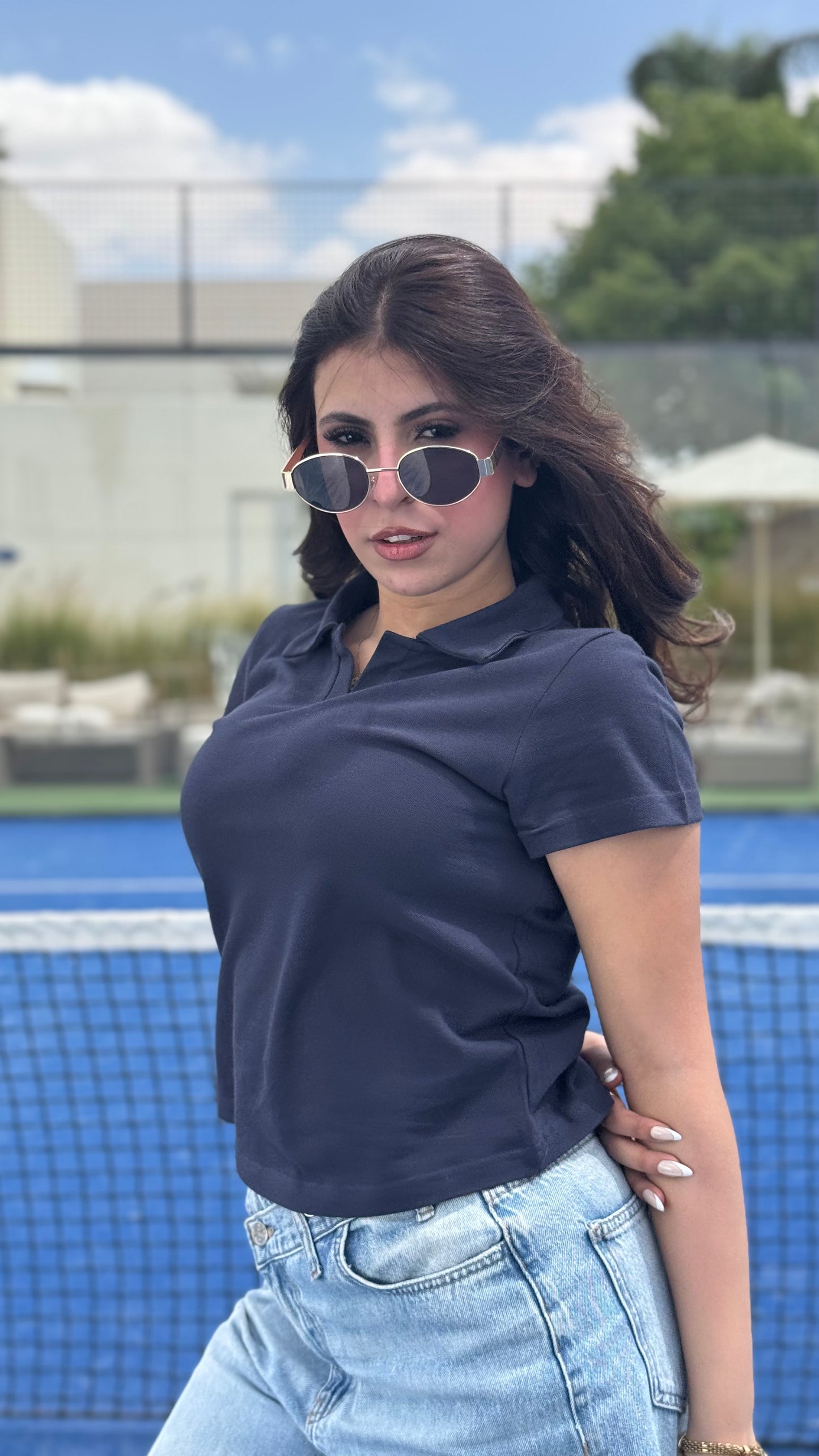 Navy Blue Polo Tee