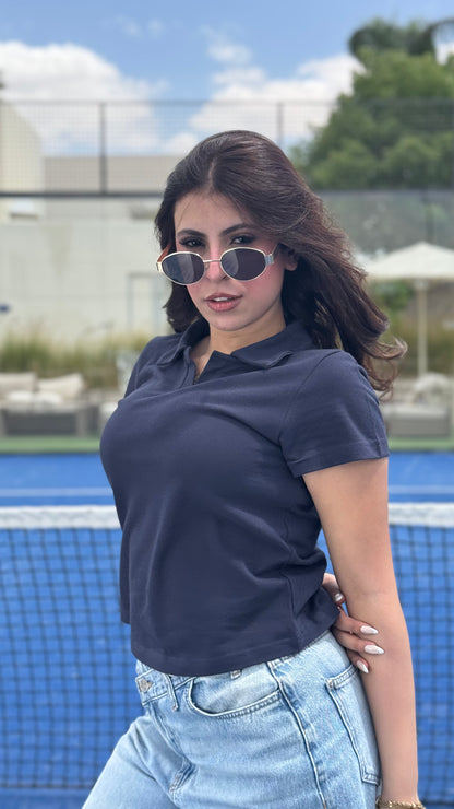 Navy Blue Polo Tee