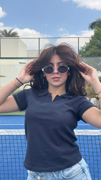 Navy Blue Polo Tee