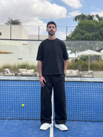 Black Boxy Tee