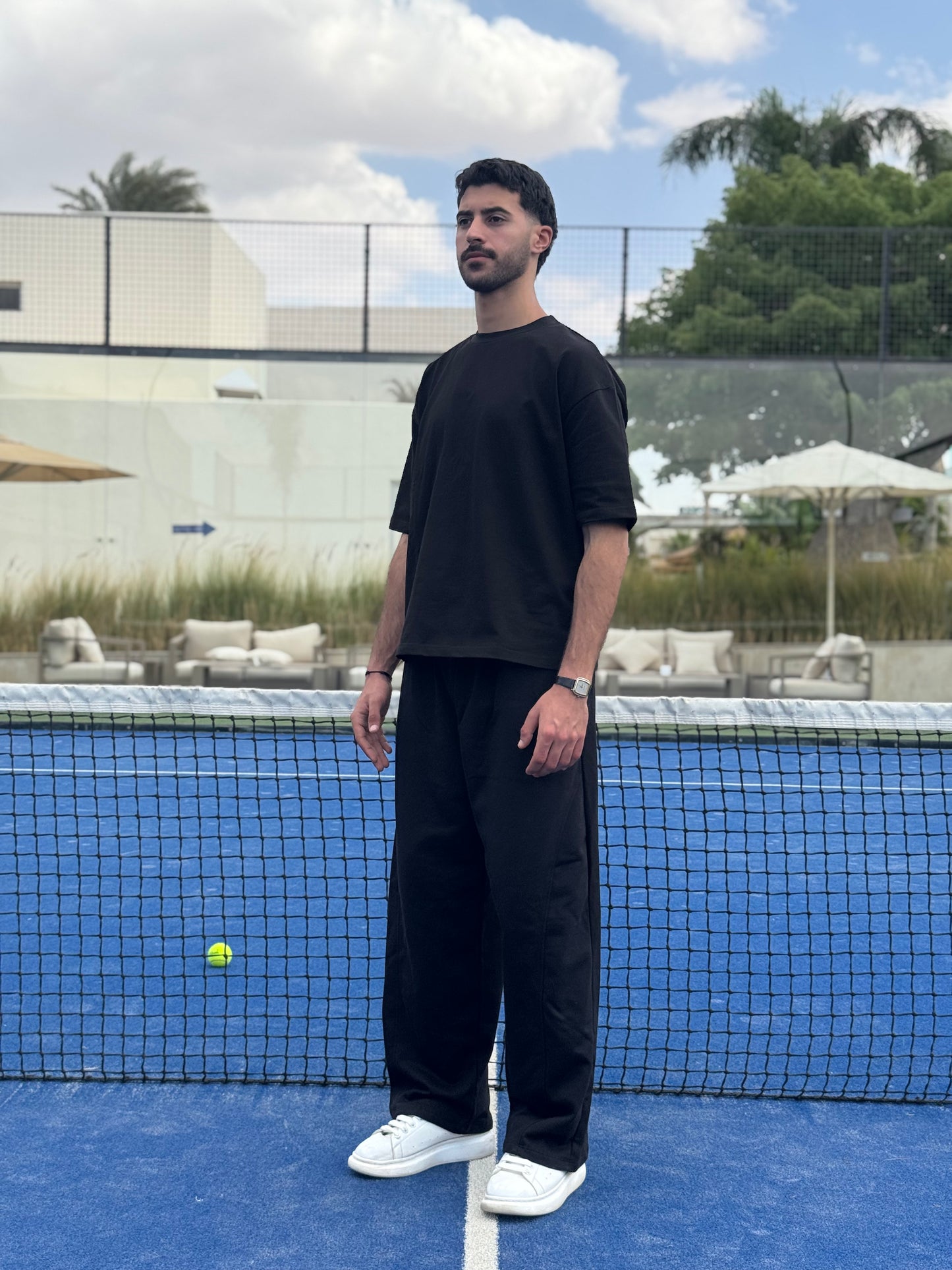 Black Boxy Tee