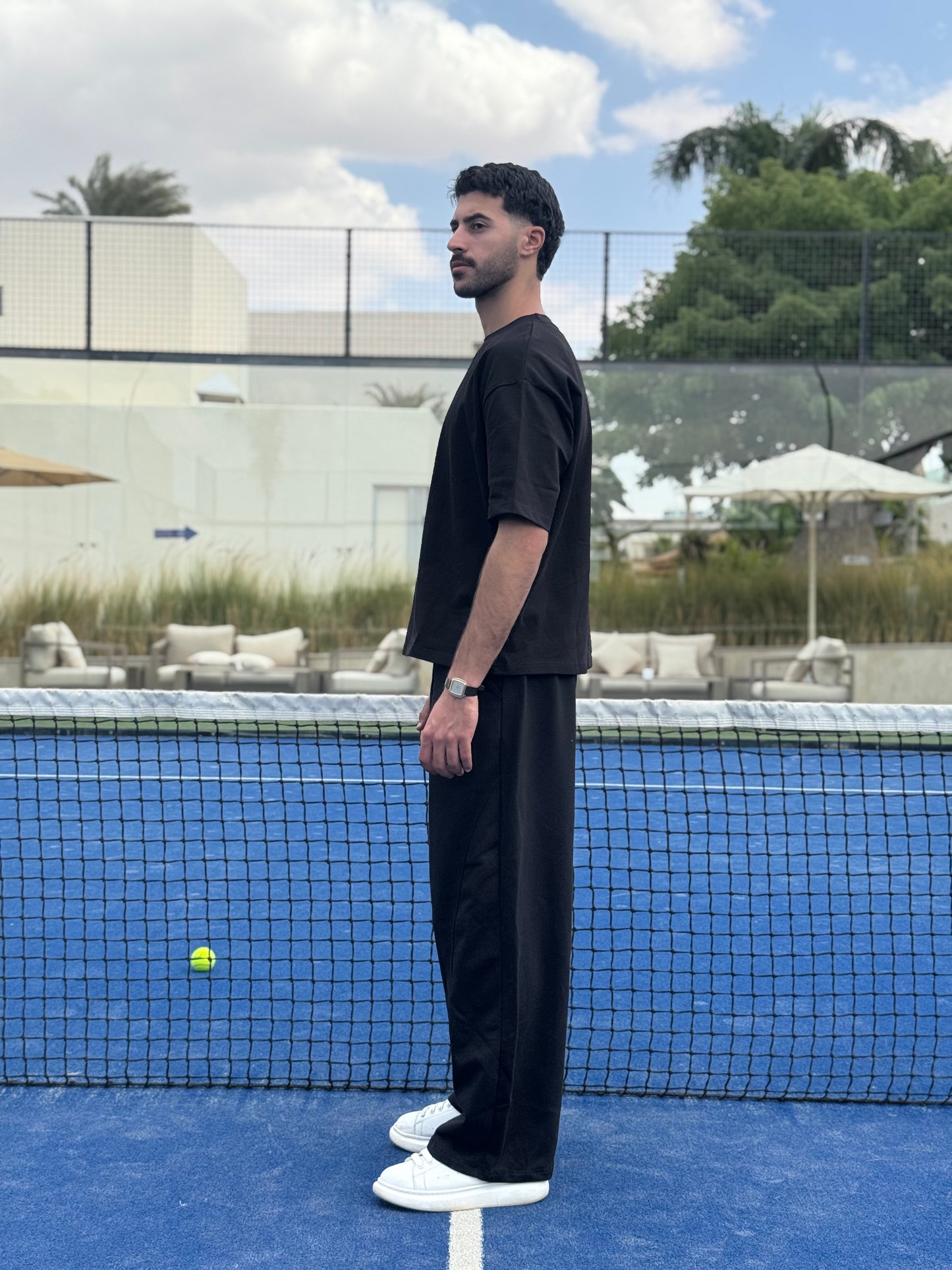 Black Boxy Tee