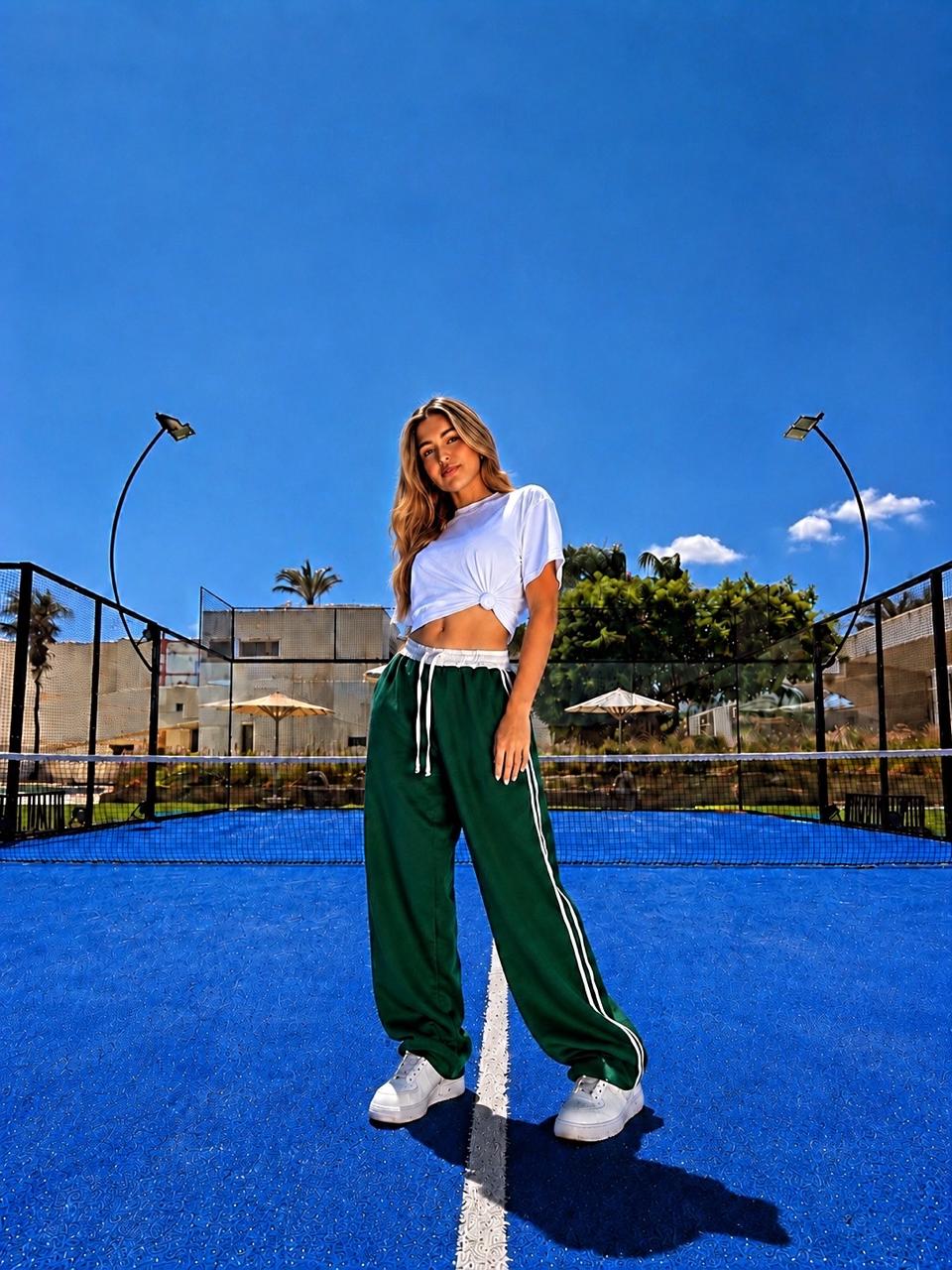 Green Balloon Pants