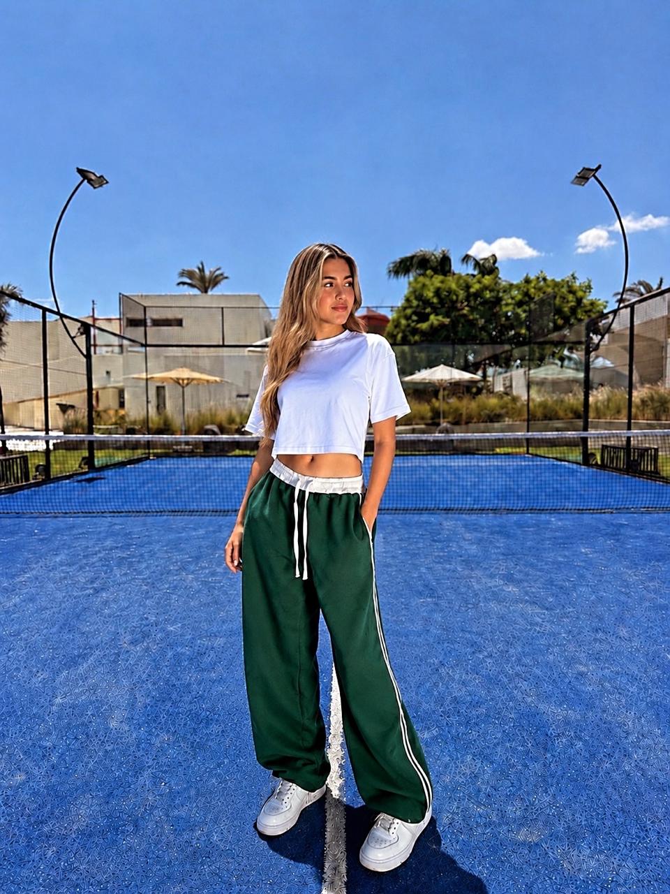 Green Balloon Pants