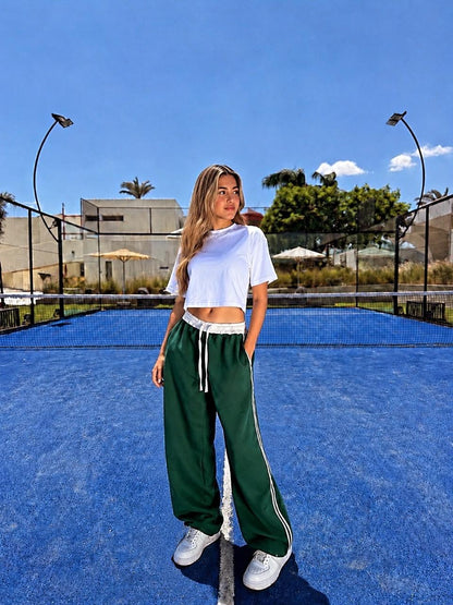 Green Balloon Pants