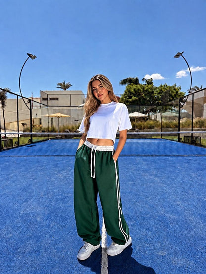 Green Balloon Pants