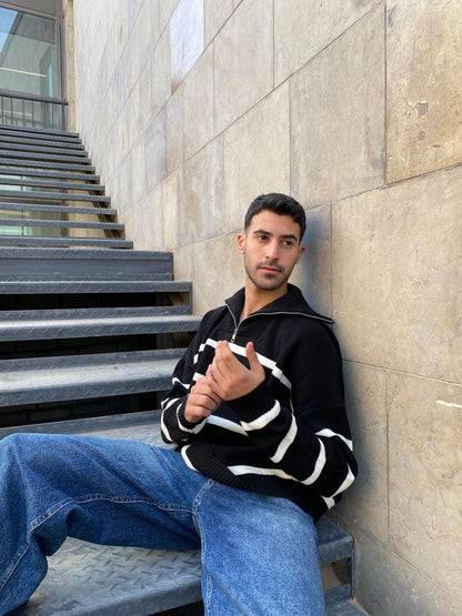 Black x white Pullover